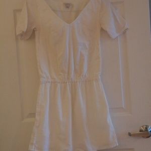 Jcrew White Linen Dress